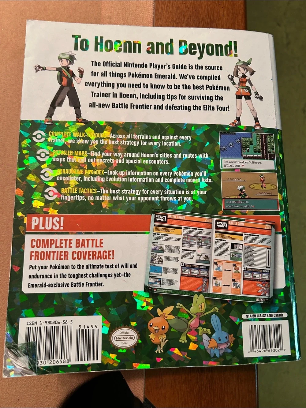 Nintendo Pokémon Emerald Version Game Boy Advance Official Guide - Green
